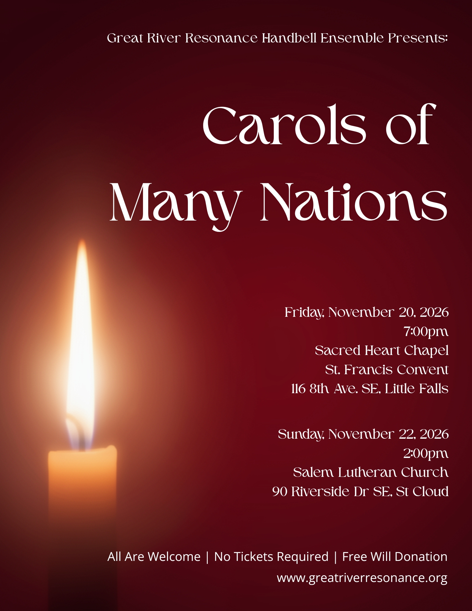 Great River Resonance Carols of Many Nations Holiday Concert
